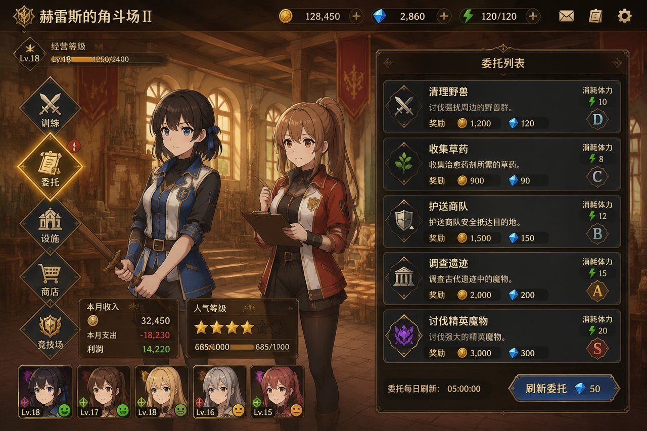 赫雷斯的角斗场Ⅱ 角色路线 详情图 2